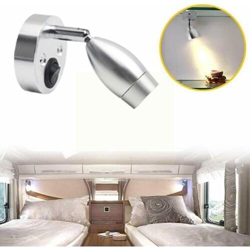 LED Car Light DC12V Yacht Reading Light Rotating Wall Light Light Bedside Voltage Low F1W1