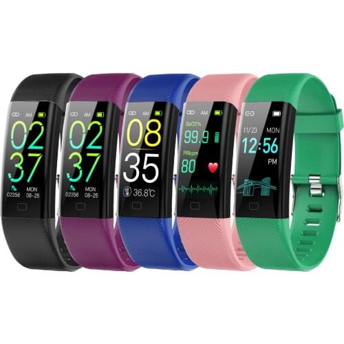 Temperature Smart Band Women Men Smart Bracelet Fitness Tracker For Android IOS Smartband Luxury Wristband Smart Wrist Band