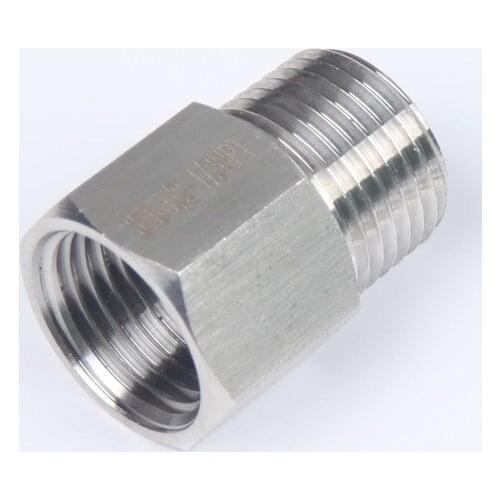 LTWFITTING Bar Production Stainless Steel 316 Pipe Fitting 1/2" Female x 1/2" Male NPT Adapter Air Fuel Water