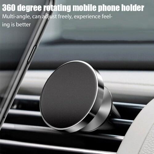 360° Rotable Air Vent Magnetic Holder for Mobile Phone in Car GPS Navigation Universal Bracket Stand Magnet Car Phone Holder
