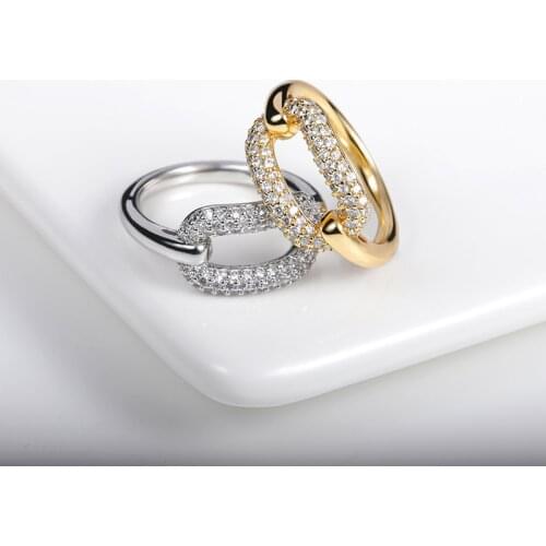 XU LIU FEI Rings With Crystals