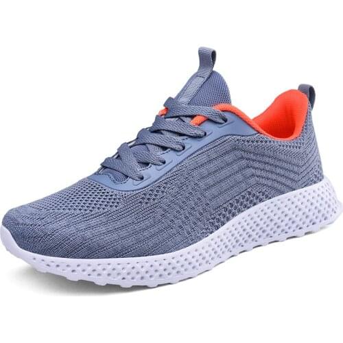 Sneakers Womens Fashion Running Shoes Soft Bottom Outdoor Flat Casual Sports Shoes Mesh Breathable Lace Up Tennis Shoes