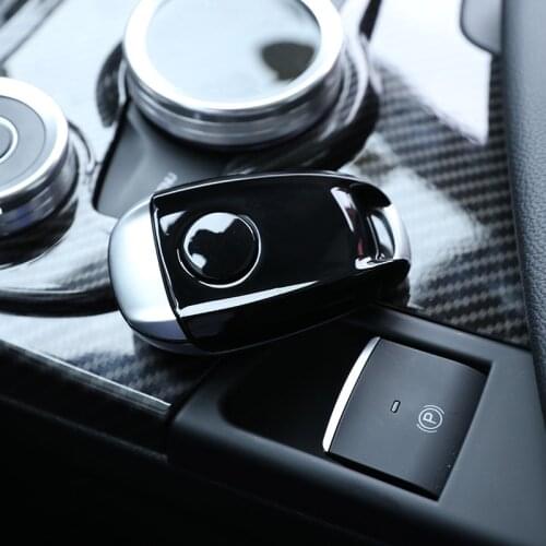 1 Pcs ABS Plastic Key Shell Cover Trim For Alfa Romeo Giulia Stelvio 2016 2017 2018 Car Accessories Parts Gloss Black Style