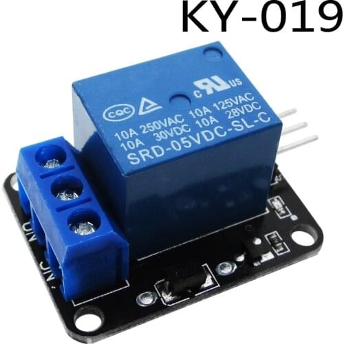 10pcs/lot 1 Channel 5V Relay Module 1-Channel realy KY-019 KY019