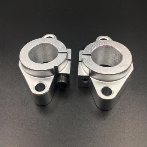 2Pcs/Lot SHF8 SHF10 SHF12 SHF13 SHF16 SHF20 SHF25 aluminum linear Rod Rail Shaft Support CNC Router cnc parts 3d printer part