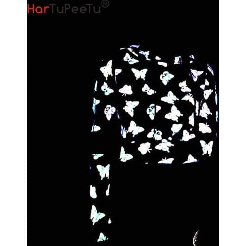 2021 Spring Summer Women Reflective Hoodie Butterfly Print Crop Top Jogger Casual Sweatshirts Lace-Up Hip Hop Rap Hooded Coat