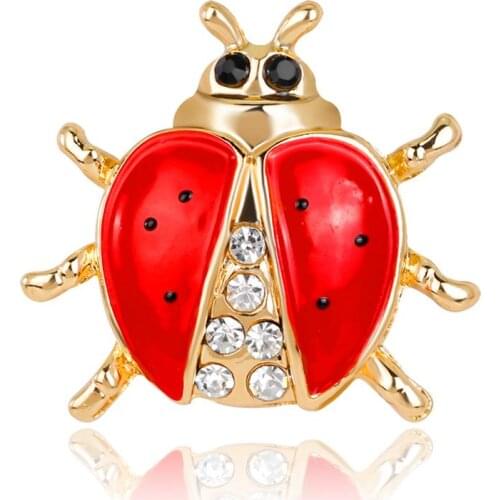 Shiny Rhinestone Animal Christmas Red Locust Party Brooch Pin Exquisite Gift Christmas gift Brooch Pin