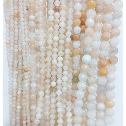 Pink Aventurine Jade Round 4/6/8/10MM Natural Stone Beads For Woman Bracelet Jewelry Making DIY
