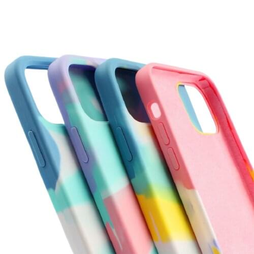 Anti-Fall Colorful Phone Case for Iphone 7 8 X 11 12 Fashion Soft Phone Cover for Iphone 12 Pro Max Case With Doodle Pattern