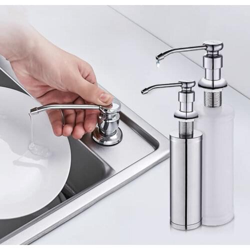 Kitchen Sink Soap Dispenser Liquid Soap Detergent Dispenser Pump Storage Holder Manually Press Soap Bottle Kitchen Accessories