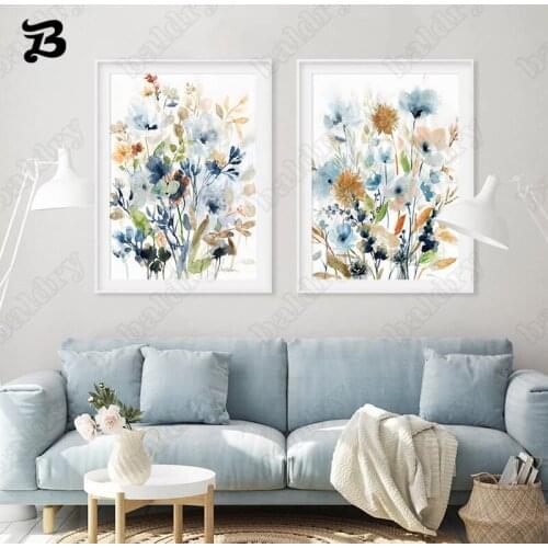 Dandelion Flower Canvas Painting Wall Art Pictures Poster and Print Modern Abstract for Living Room Garden Home Wall Decoration