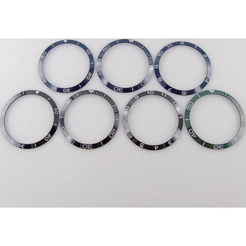 39.2mm Ceramic Sloping Watch Bezel Insert Spare Parts Fit For 41mm Corgeut Mens Watch 39.2mm*33.1mm Watch Replacement