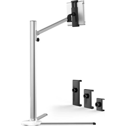 TV Mount UP-6 Smartphone holder + Tablet PC Floor Stand Single Arm Bracket 360 Degree