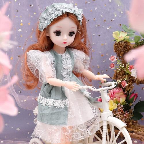 28cm Baby Doll Set with Clothes Dress Up Suitable for 1/6 Bjd Doll Girls Gift Play with House Toys Childrens Christmas Gift