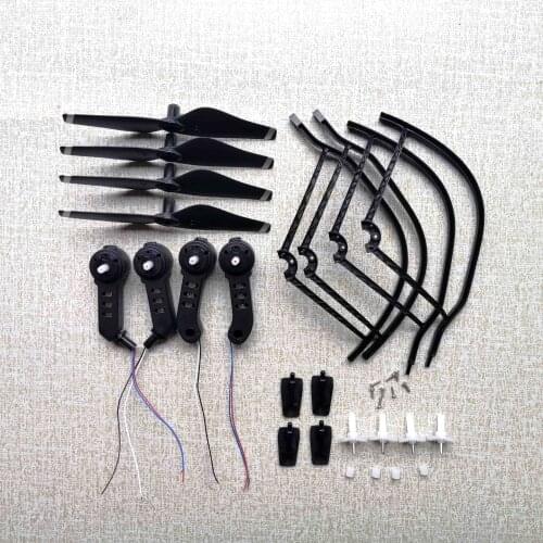 M69G X12 RC Drone Spare Parts Arm Motor Combo Kit Propeller Frame protection Ring Gear for S163 M69 M69S Wifi FPV Quadcopte