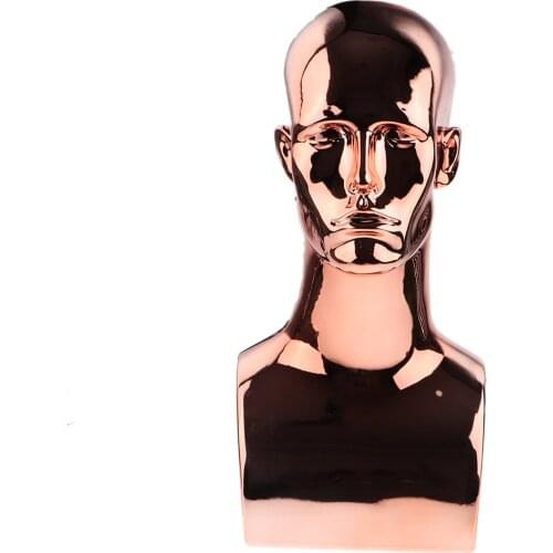 Male Mannequin Head Bust Display Stand Model For Wigs Hair Hat Glasses Jewelry for Showcase Retail Showing