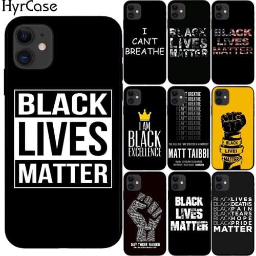 BLACK LIVES MATTER Soft TPU Case For Capa iPhone 11 Pro Max X XS Max XR 6 6S 7 8 Plus 5S SE 2020 SE2 10 Silicone Black Cover