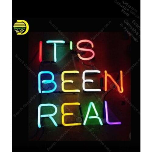 Neon Sign for it is been Real Glass Tube Handmade neon Vintage Garage Lighting Glass Guitar Lamp Professional Logo Designers