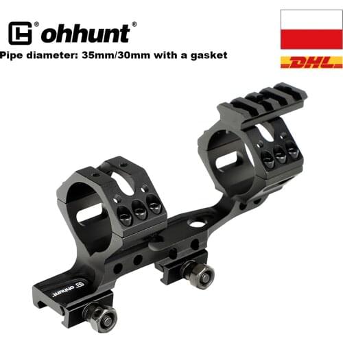 Hunting ohhunt Riflescope Rings 30mm 35mm Scope Mount 21mm Standard Picatinny Rail Cantilever Offset One Piece Bracket for Rifle
