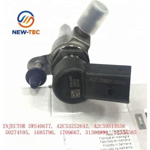 GENUINE AND BRAND NEW DIESEL FUEL INJECTOR 5WS40677, A2C53252642, A2C59513556, 50274V05, 1685796, 1709667, 31303994, 31336585