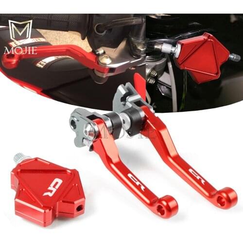 For Honda CR80R CR85R CR125R CR250R CR 80R 85R 125R 250R Motocross CNC Pivot Brake Clutch Lever Stunt Easy Pull Cable System