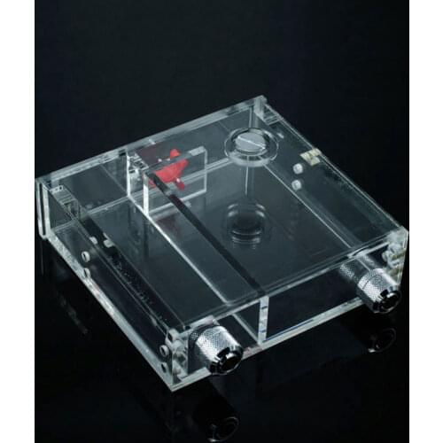 Hose G1/4 Hard tube 14mm Fully transparent acrylic flow rate tank DVD 5.25inch drive position Computer water-cooled Water tank
