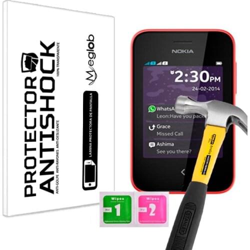Protector de Pantalla Anti-Shock Anti-Golpe Anti-arañazos Compatible con Nokia Asha 230