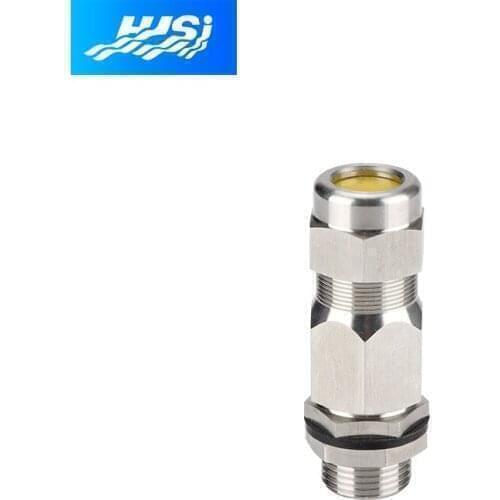 1 Pcs NPT1-1/4" ATEX Ex d Zone 1,2,21,22 Stainless Steel Armoured Gland with PVC Shroud
