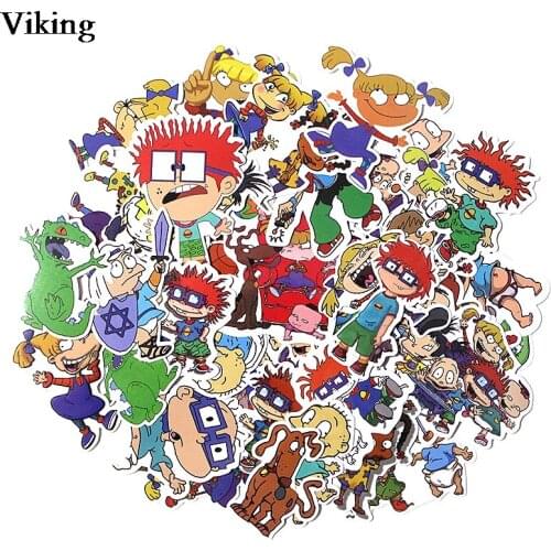 10sets/lot Funny Cartoon Stickers 40 Pcs/set Funny Scrapbooking Sticker Laptop Luggage Stickers Skateboard Sticker Gift G0149