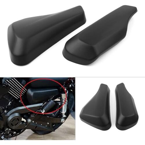 2Pcs Motorcycle Battery Cover Left Right Side Fairing Guards ABS Plastic for Harley Street XG 750 500 2014 2015 2016 2017 2018