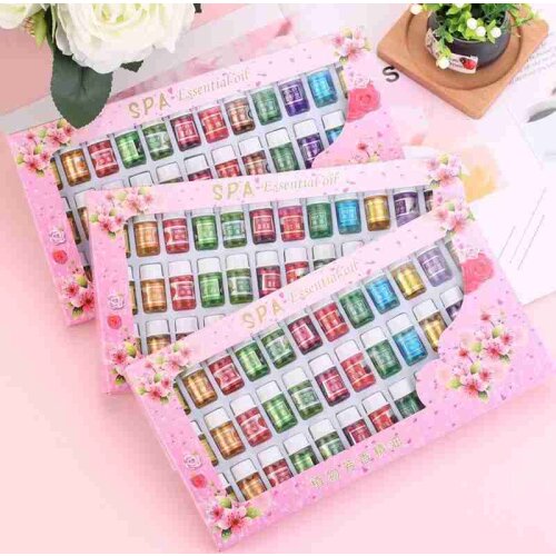 36pcs 3ML Aroma Essential Oil Set Water Soluble Sweet Fragrance Aromatherapy Natural Refill Essences For Humidifier Home