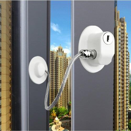 4Pc Child Protection Refrigerator Lock Infant Security Window Stopper Without Punching Baby Safety Protection To Prevent Falling