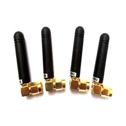 5pcs/lot SW433-WT36 - 433MHz 45mm small size copper plated SMA-JW interface RF wireless Elbow rod antennas