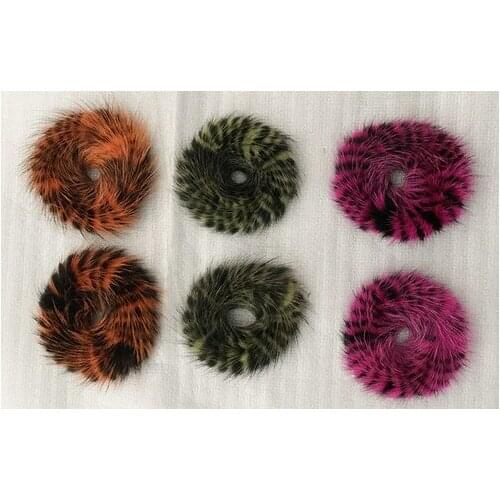 Free shipping mink fur Elastic rope ring