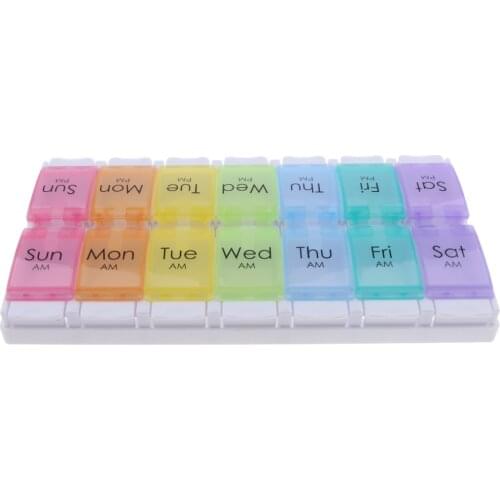 Medication Dispenser Pill Box Tablet Box Medication Box for 7 Days in The Morning