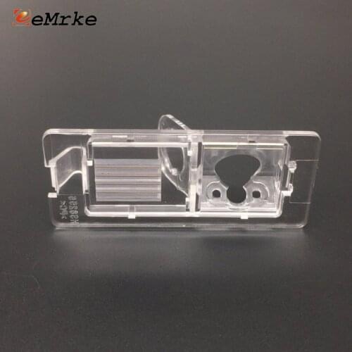 EEMRKE for Renault Fluence 2011 2012 Megane Symbol Car Rear View Camera Bracket License Plate Lights Housing Mount
