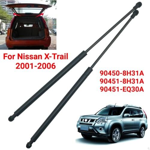 2X Tailgate Rear Trunk Boot Gas Struts Support Spring Lift For Nissan X-Trail 2001-2006 90450-8H31A 90451-8H31A 90451-EQ30A