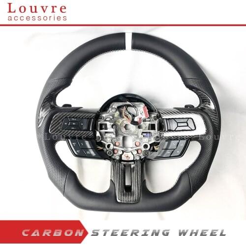 Customized Carbon Fiber Steering Wheel For FORD MUSTANG car accessories steering wheel