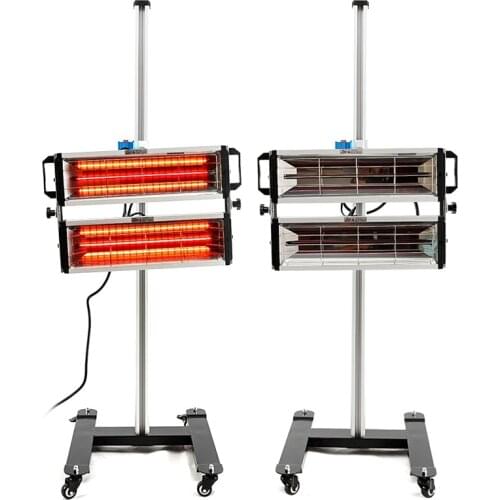 2000W Infrared Auto Drying Light Paint Curing Heater Lamp Shortwave Baking Light Mobile Sheet Metal Repair Tools