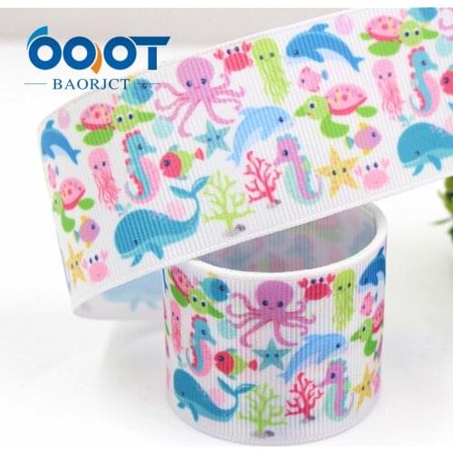 1-1/2" 38mm cartoon Printed Grosgrain Ribbon 10 Yards DIY For Hair Bows & Crafts Wedding Birthday Party decoration