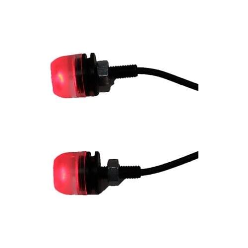 Red LED License Plate Light Motorcycle Cruiser Chopper ATV Dirt Bike Street VN