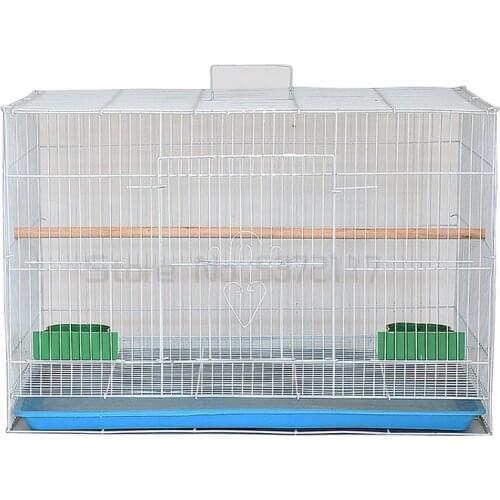 Pet Bird Metal Bird Cage Starling Lovesickness Parrot Cage Breeding Cage with Automatic Drinking Fountain Three Sizes