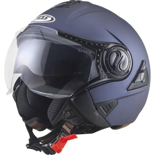 Motorcycle Helmet Double Lens Casco Moto Open Face Scooter Helmet Motorbike Racing Helmet Casco Vintage Helmet For Men And Women