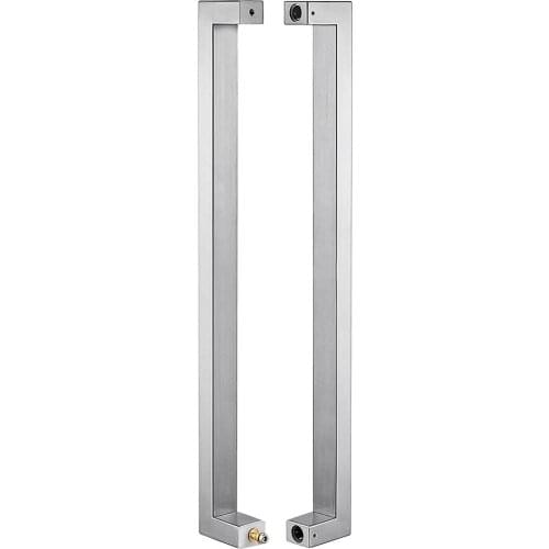 36 inches Solid Standoffs Heavy-Duty Commercial Grade-304 Stainless Steel Push Pull Door Handle/Glass Barn Door 1 Pair