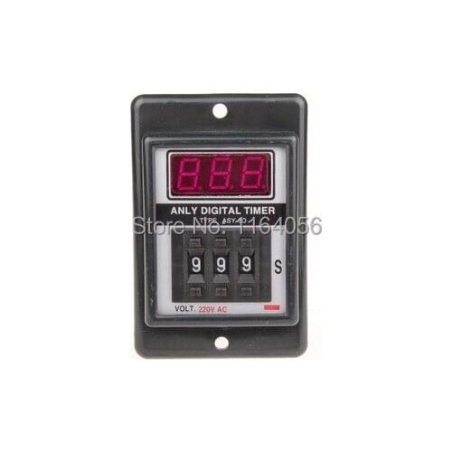 1pc ASY-3D AC 220V 2NO 2NC 8P 999 Seconds 999Sec 3-Digit Display Timer Relay