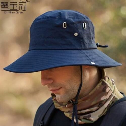 Sun Hat XBG-9204 Summer Fisherman Cap Sports Hat Men Women Boonie Hat Uv-protection Outdoor Hiking Cap