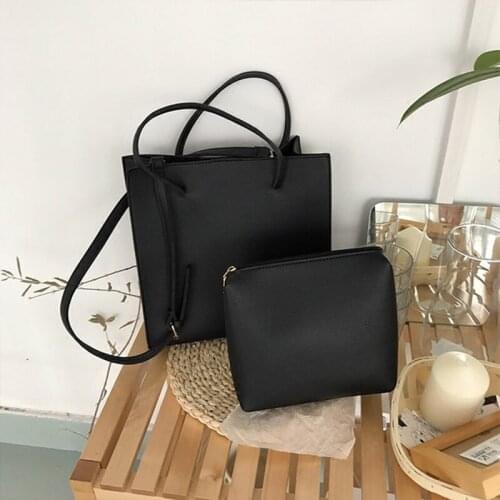 Retro Crossbody Bag Square Women Shoulder Bags Ladies Large Capacity Pocket PU Leather Fashion Womens Composite Bags Tote