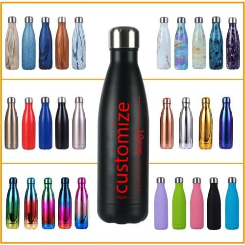 LOGO Custom Thermos Bottle Vacuum Flasks Stainless Steel Water Bottle Portable Sports Gift Cups water bottles with custom logo