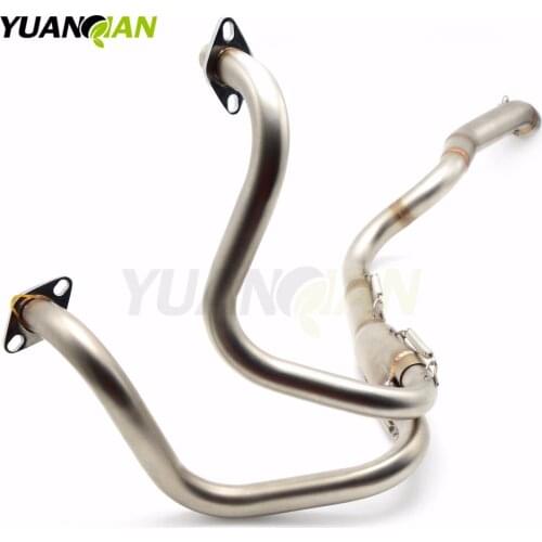 Motorcycle Exhaust Muffler Mid Connect Refit Motorbike Middle Pipe Exhaust Case FOR KAWASAKI NINJA 250 ninja250 2013 2014 2015