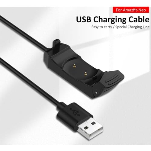 Smartwatch USB Charging Cable Cord Base Dock Charger Cradle Adapter Stand Smart Watch Charging Cable Cord For Amazfit Neo A2001